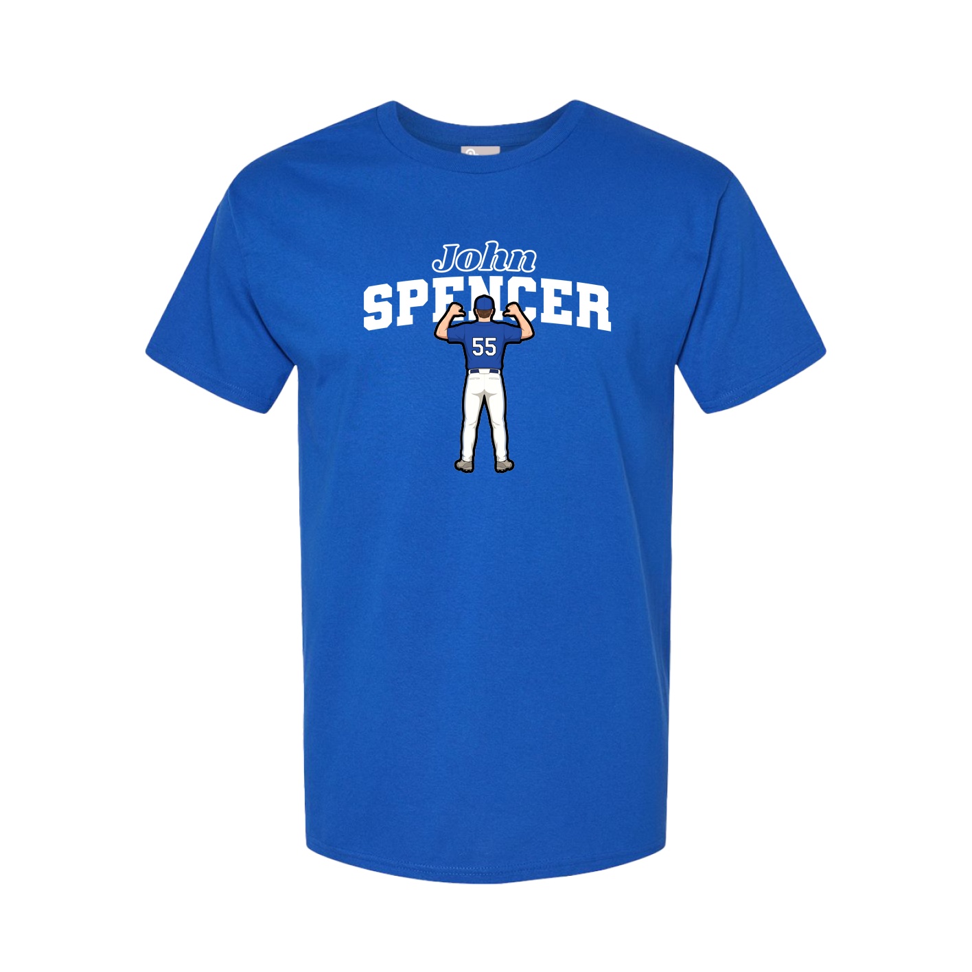 Youth Tee — Name Arch in Royal