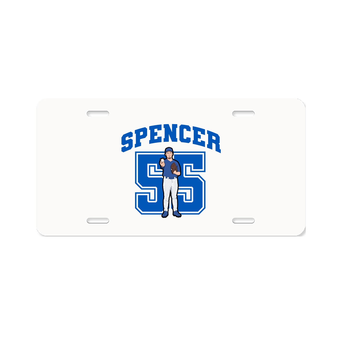 License Plate — Number in Classic