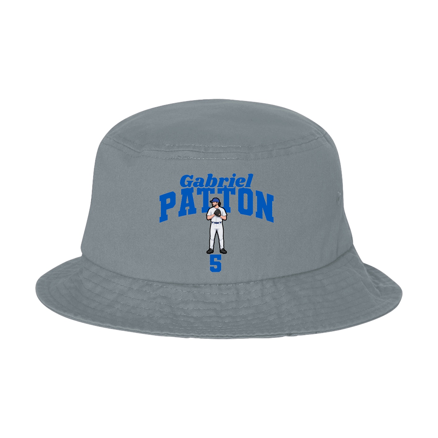 Bucket Cap — Signature Arch in Grey