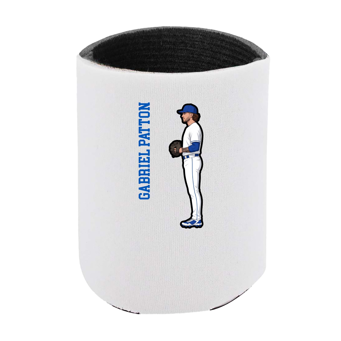 Can Holder — Name Vertical in White