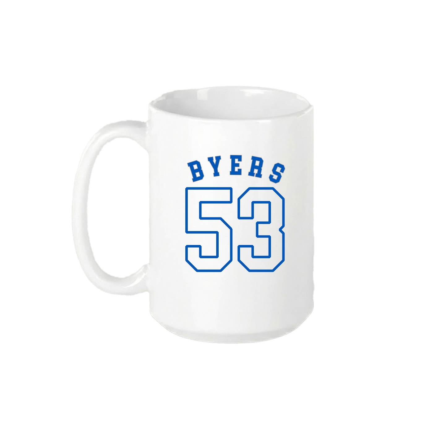 15oz Coffee Mug — Shirsey Arch in White