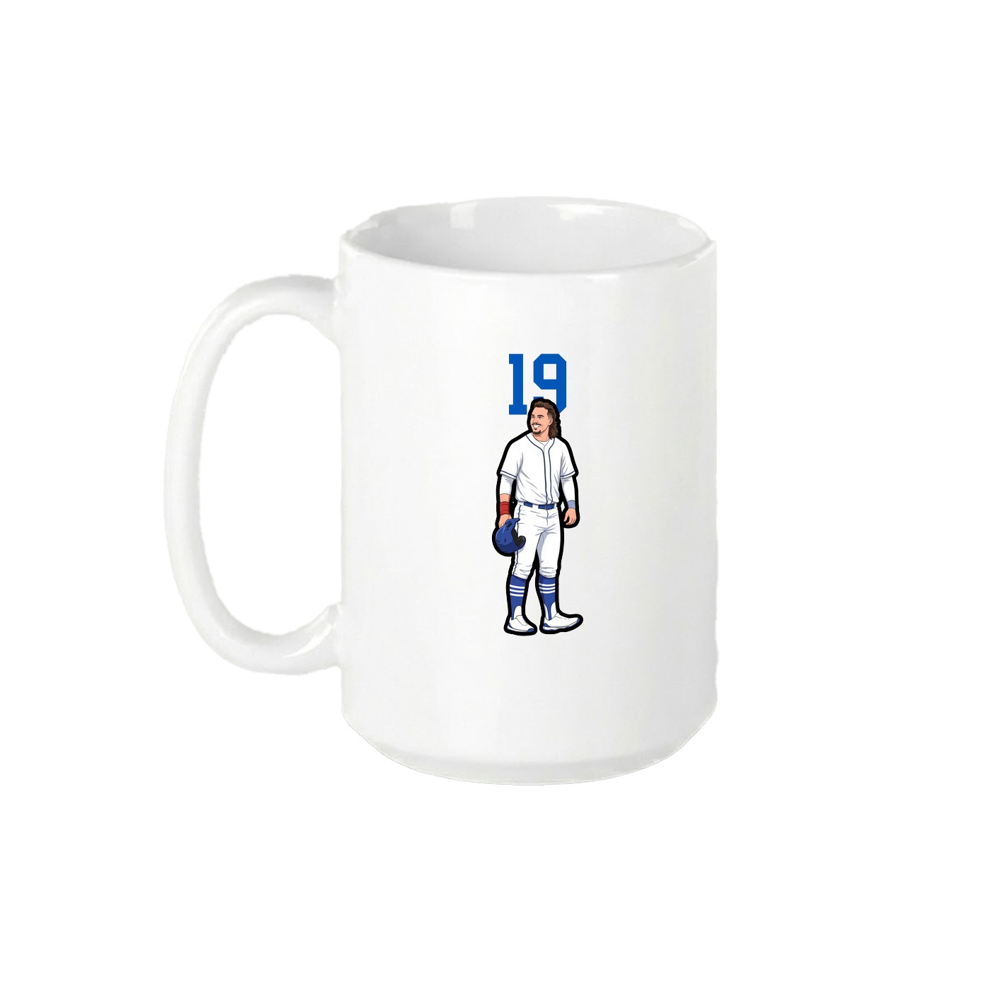 15oz Coffee Mug — Number Top in White