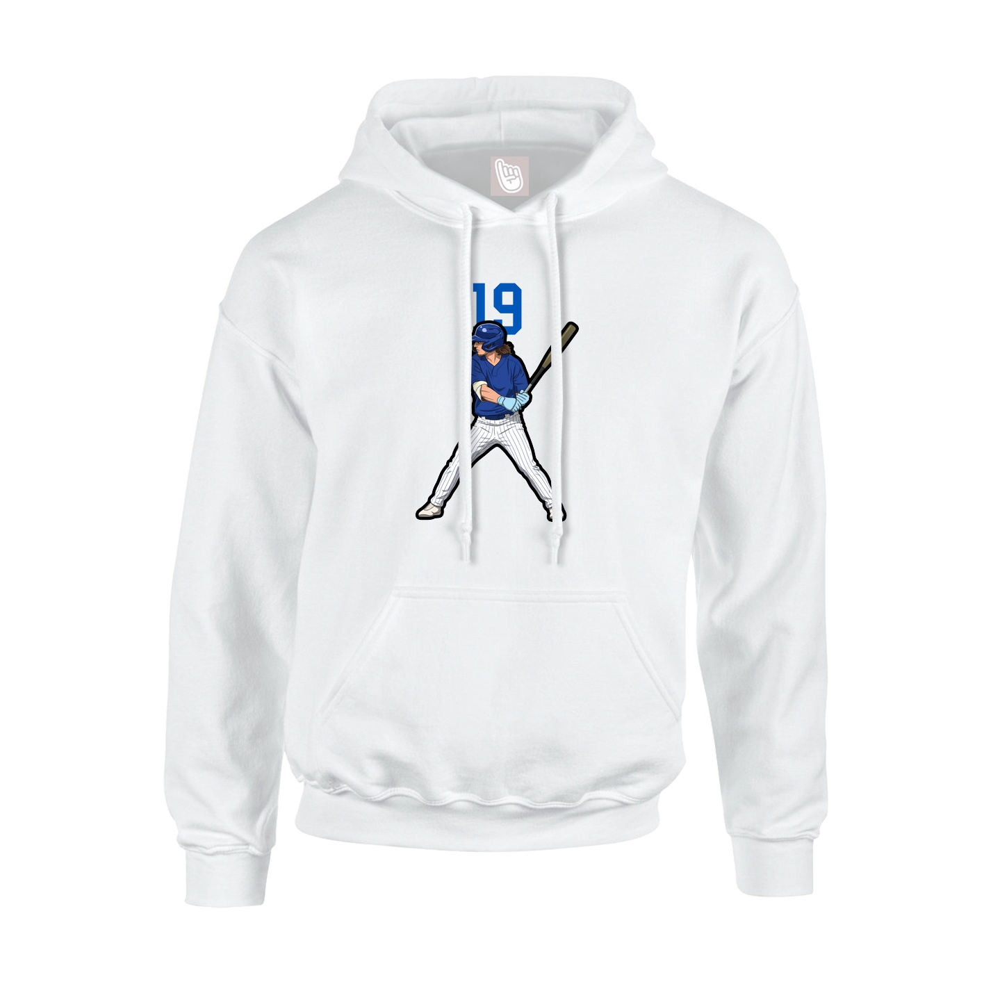 Hoodie — Number Top in White