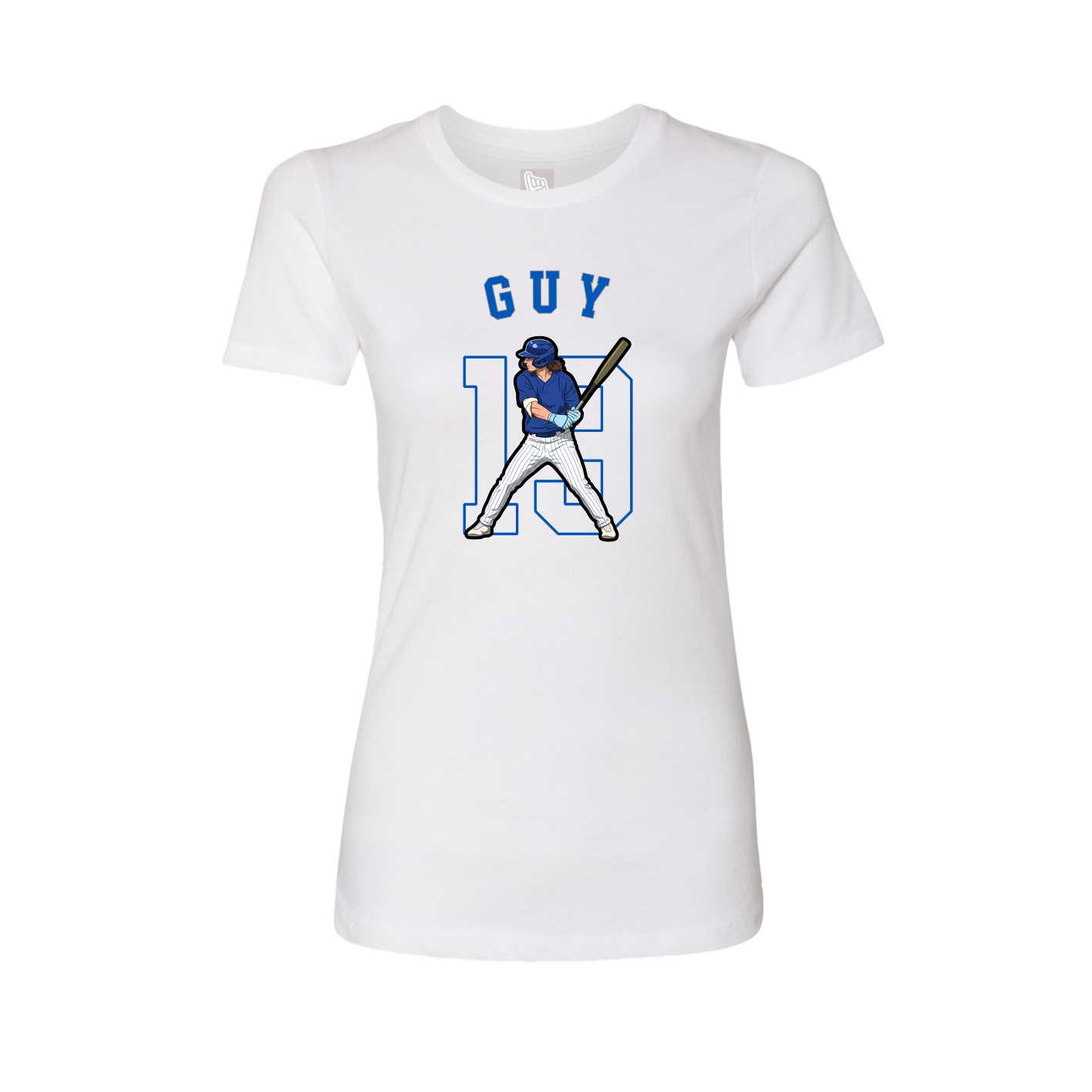 Fitted Women's Tee — Shirsey Arch in White