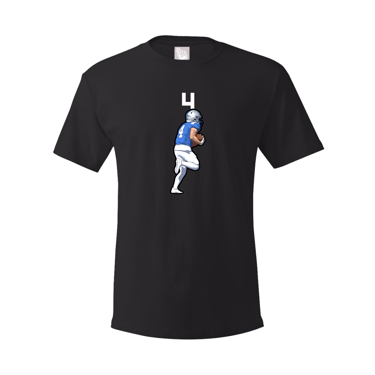 Youth Tee — Number Top in Black