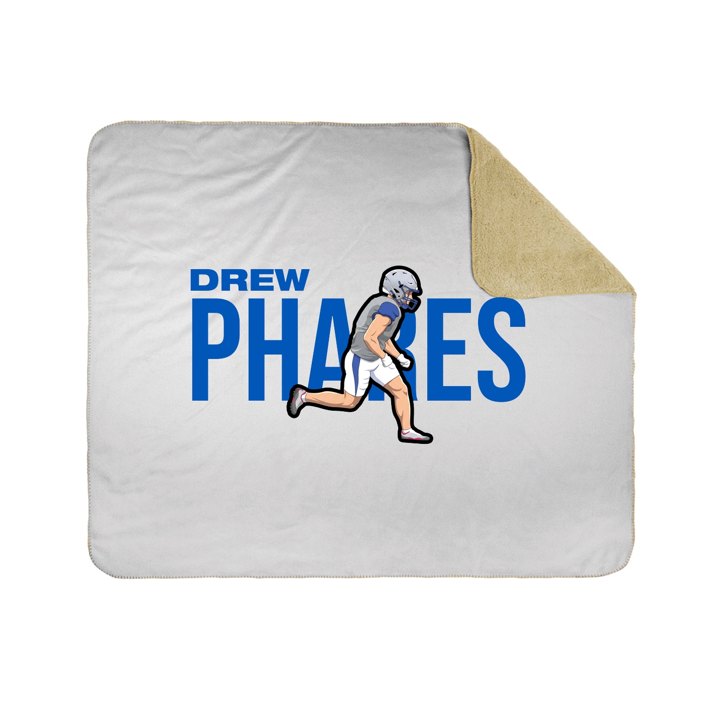 Throw Blanket — Player Name in White