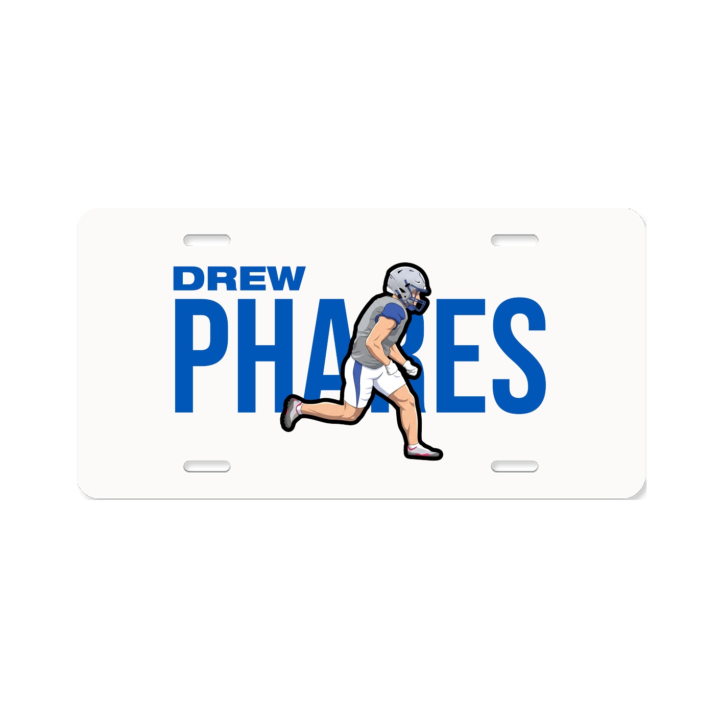 License Plate — Player Name in Classic