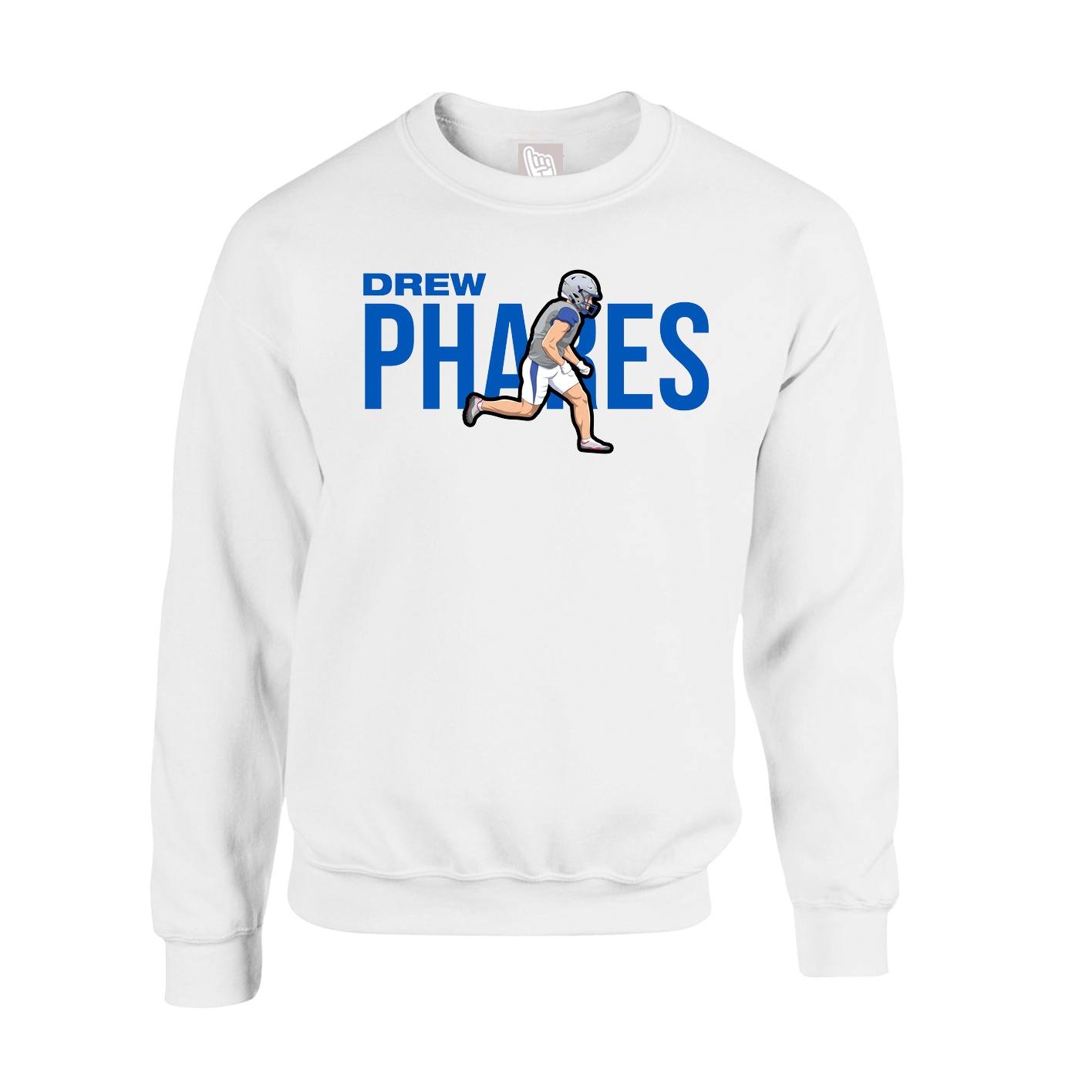 Fleece Crew — Player Name in White