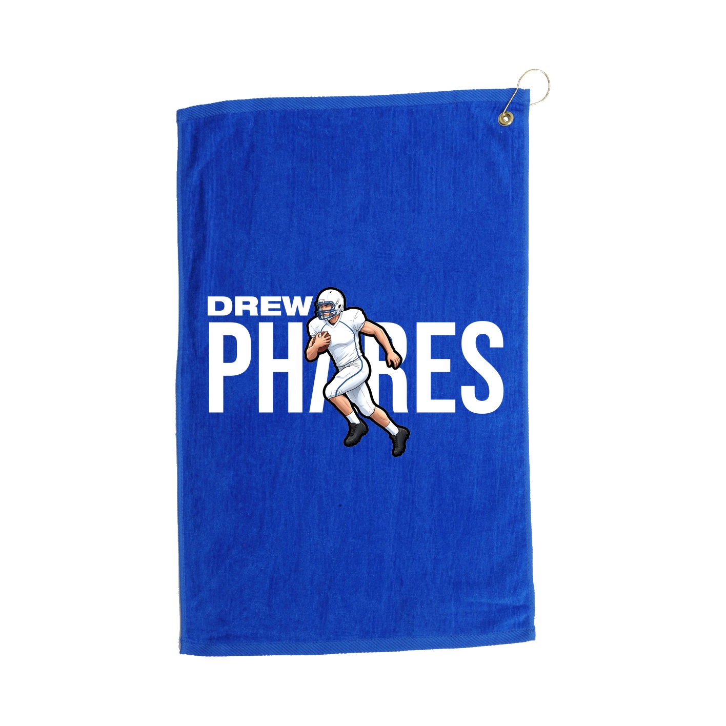 Golf Towel — Player Name in Royal