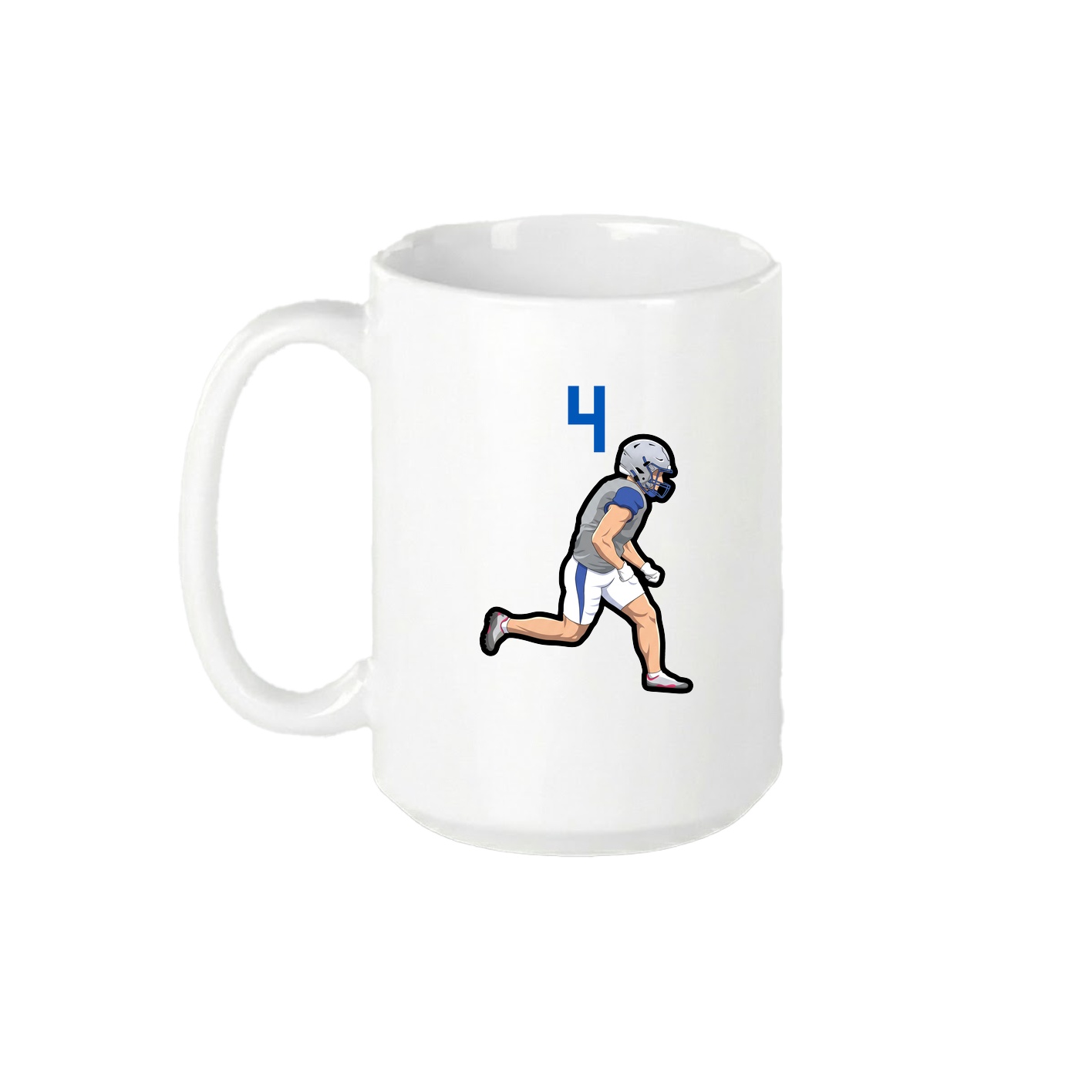 15oz Coffee Mug — Number Top in White