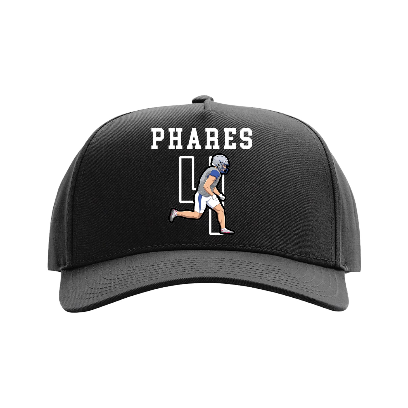 Full Fabric Five-Panel Champ Cap — Shirsey in Black