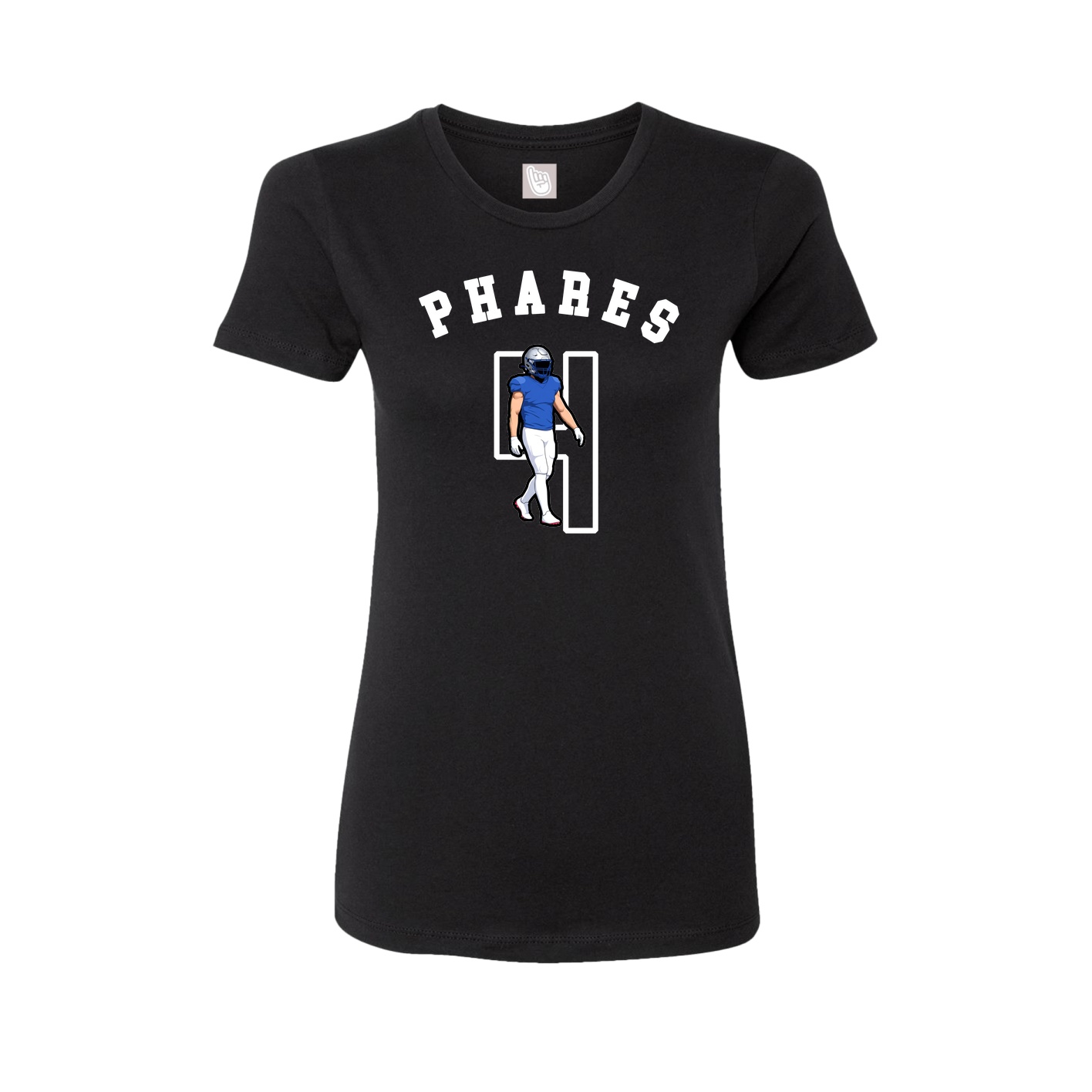 Fitted Women's Tee — Shirsey Arch in Black