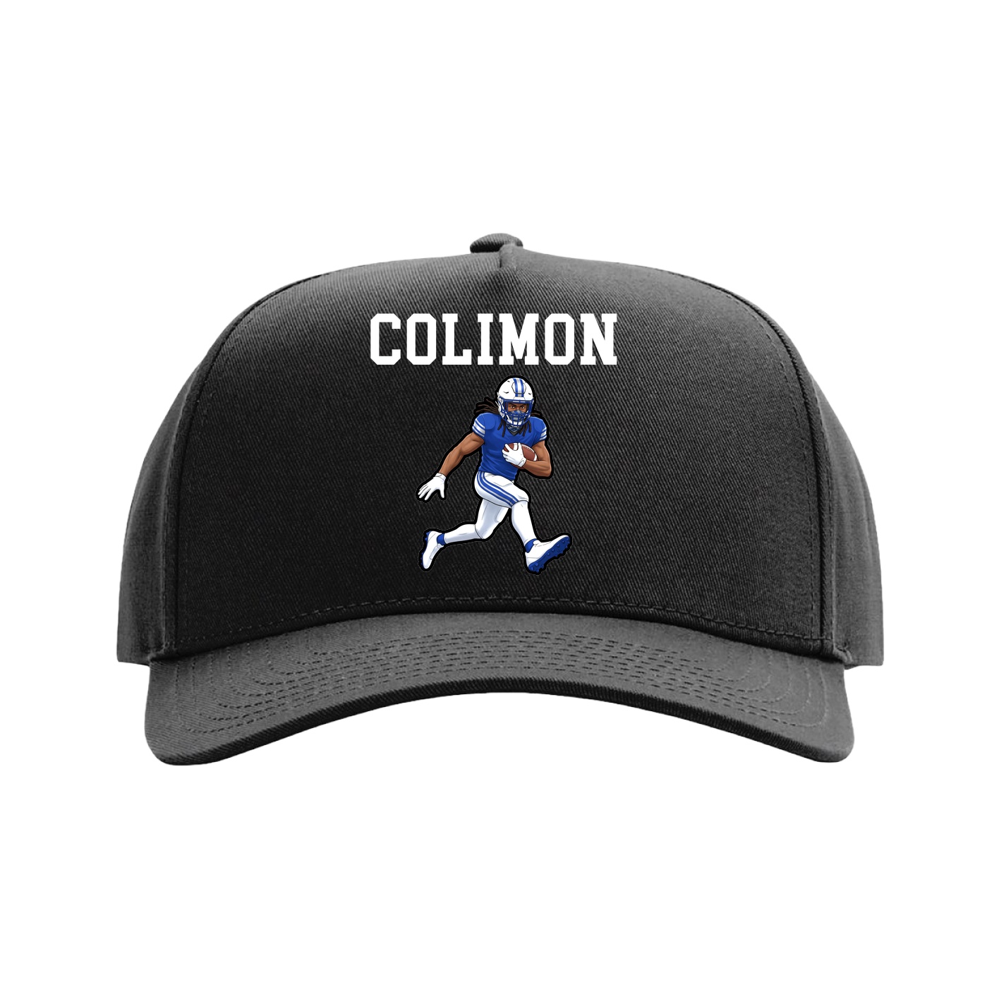 Full Fabric Five-Panel Champ Cap — Shirsey in Black