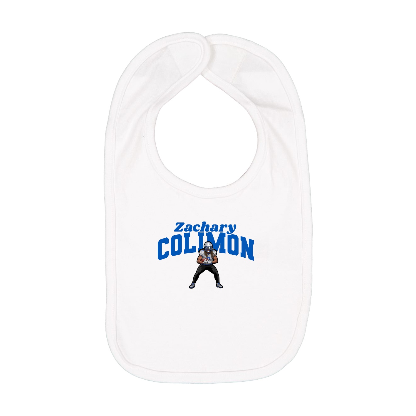 Infant Bib — Signature Arch in White