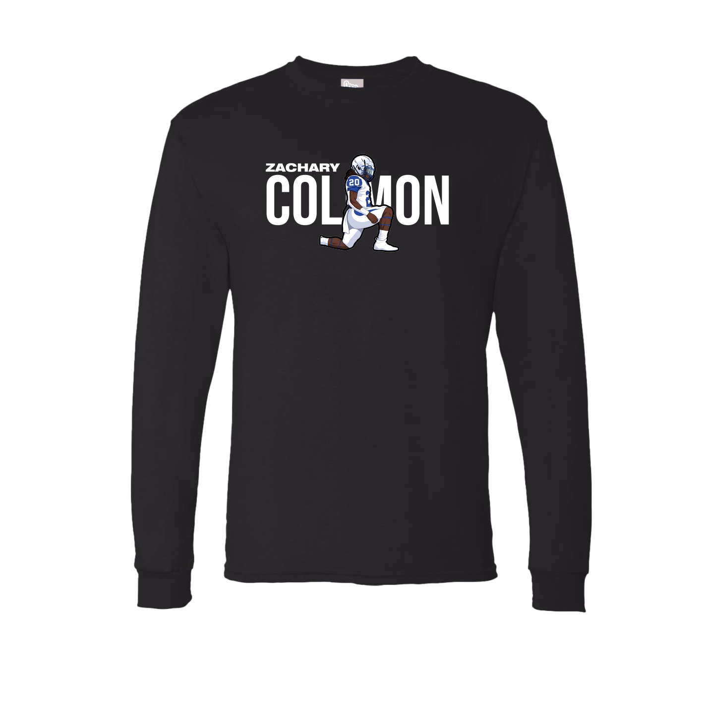 Long Sleeve Tee — Player Name in Black