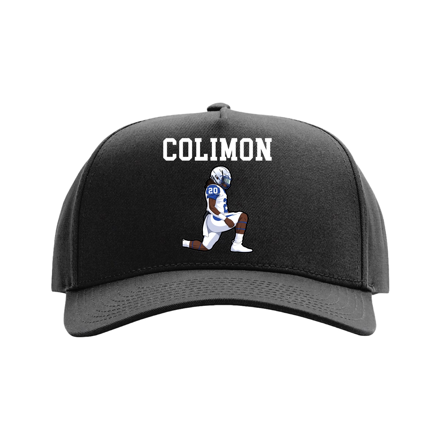 Full Fabric Five-Panel Champ Cap — Shirsey in Black