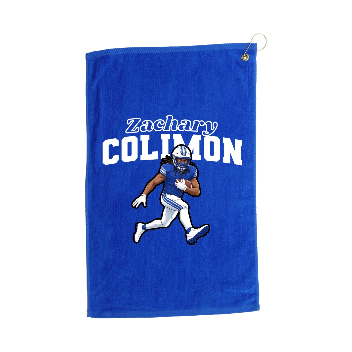 Golf Towel — Name Arch in Royal