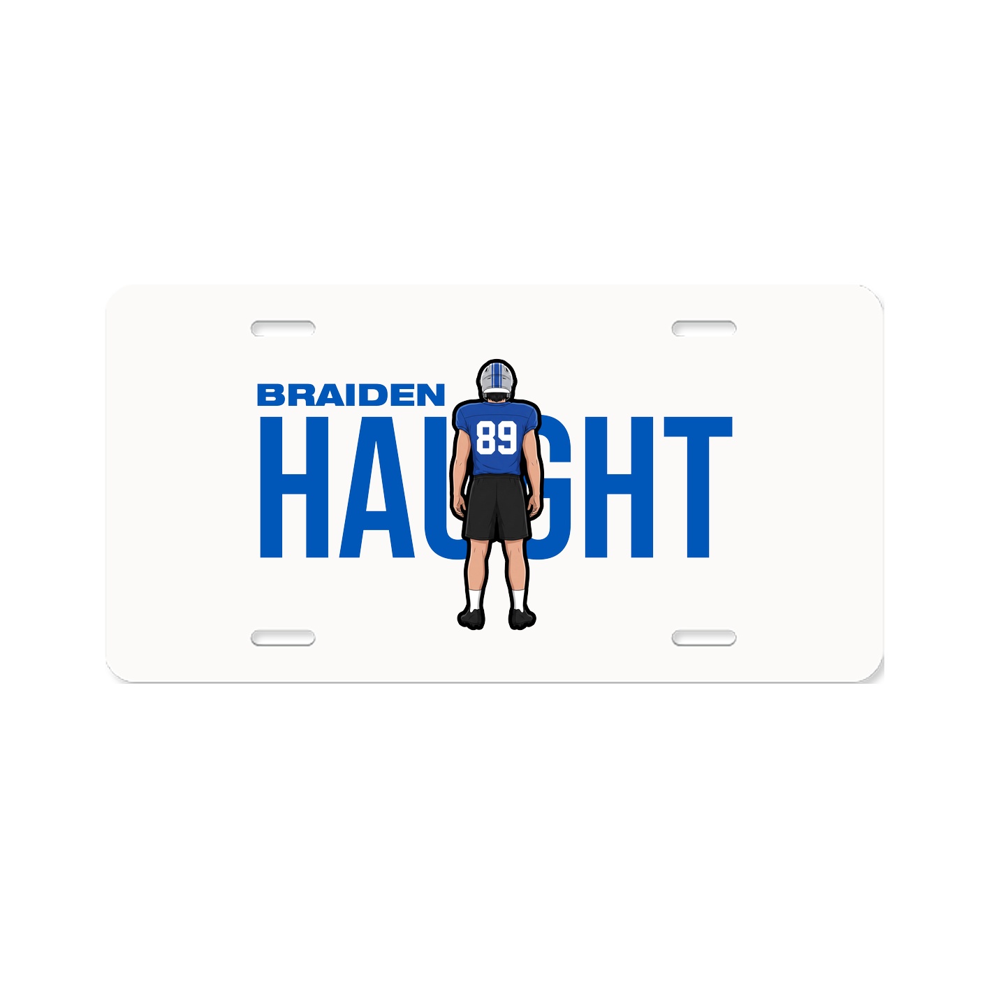 License Plate — Player Name in Classic