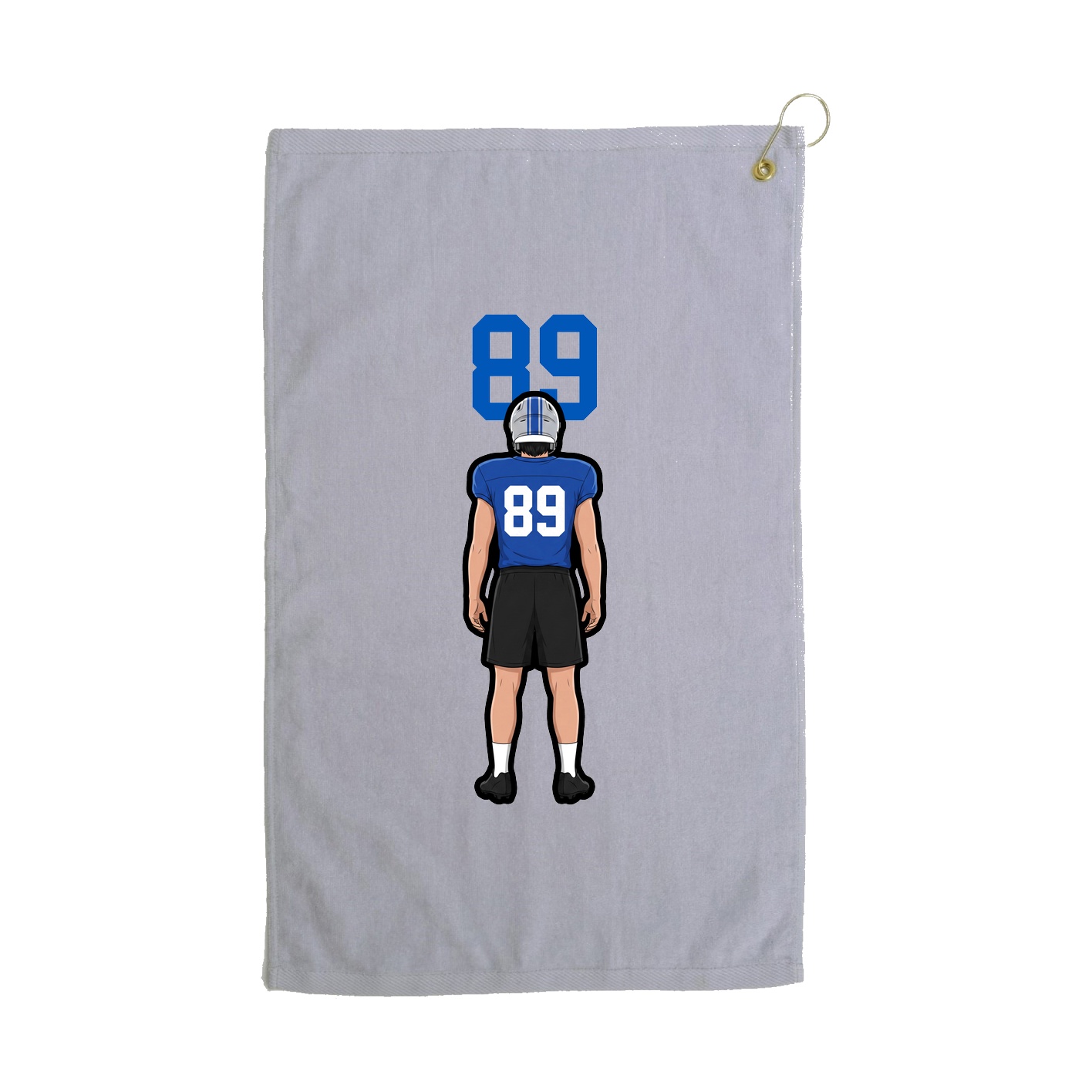 Golf Towel — Number Top in Grey