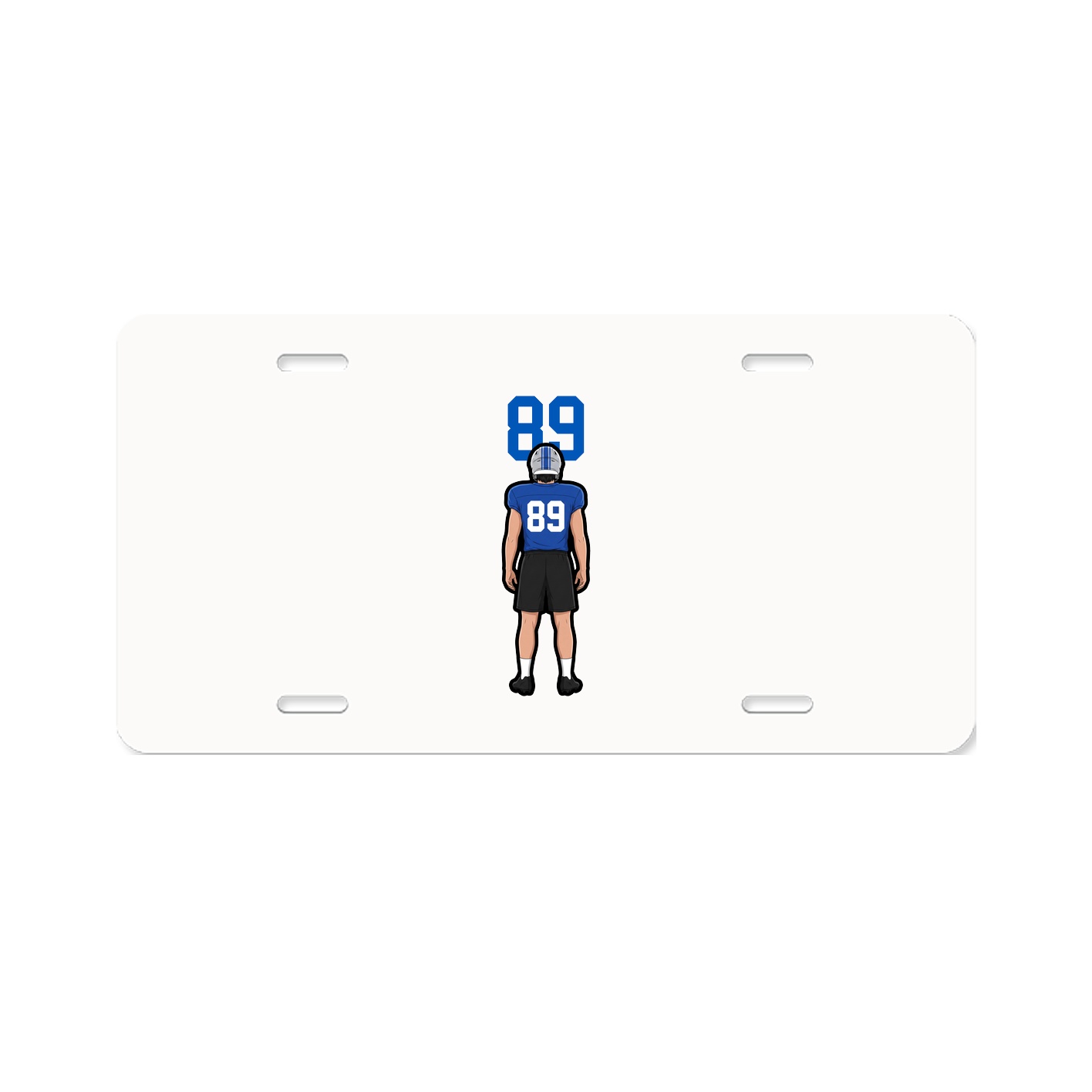 License Plate — Number Top in Classic