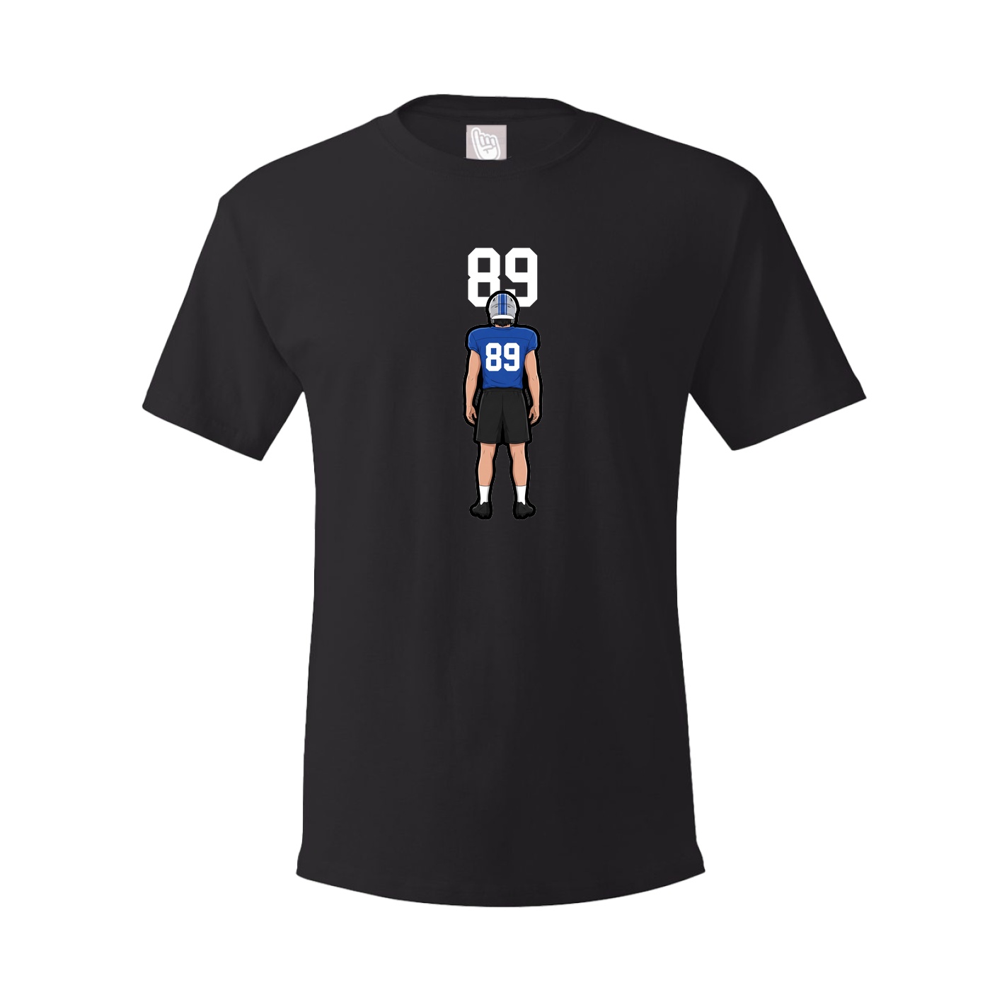 Youth Tee — Number Top in Black