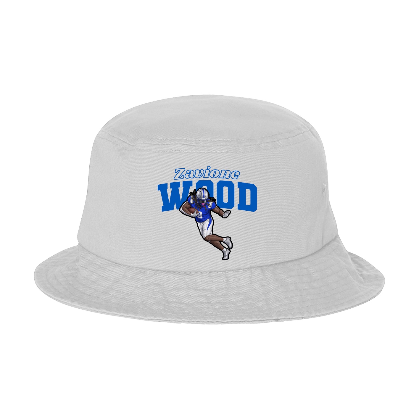 Bucket Cap — Name Arch in White