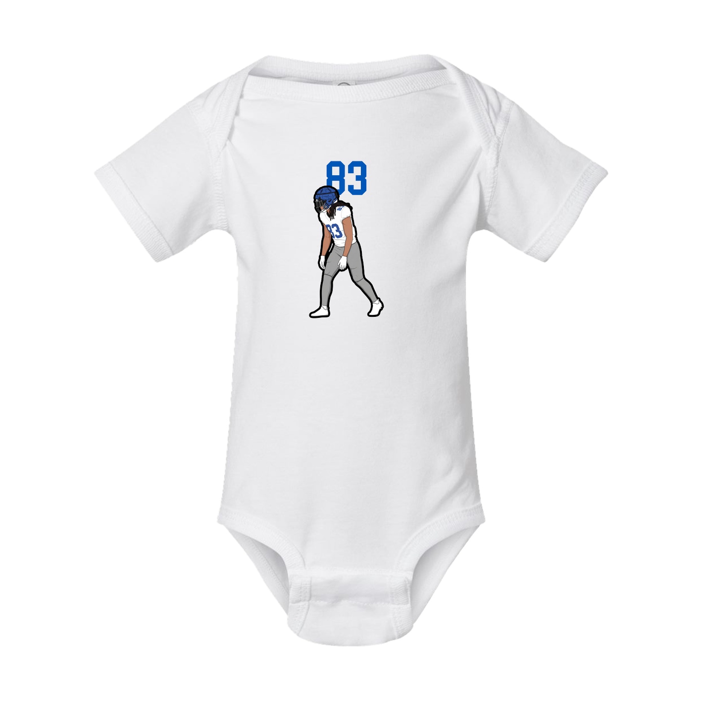 Baby Onesie — Number Top in White