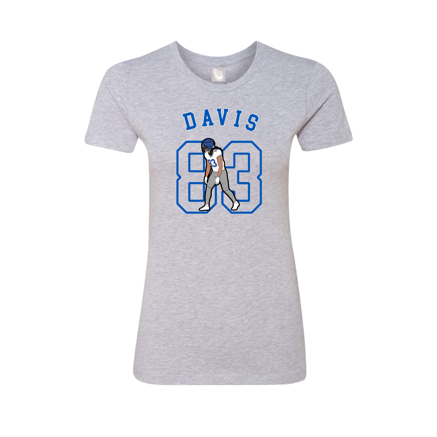 Fitted Women's Tee — Shirsey Arch in Grey