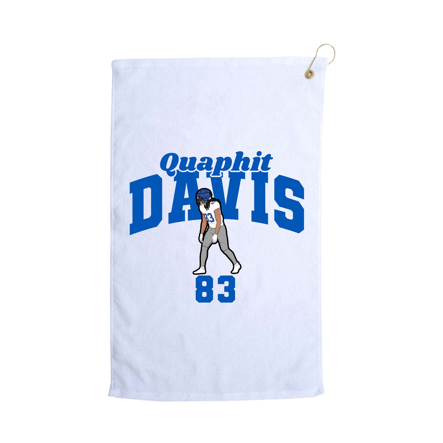 Golf Towel — Signature Arch in White