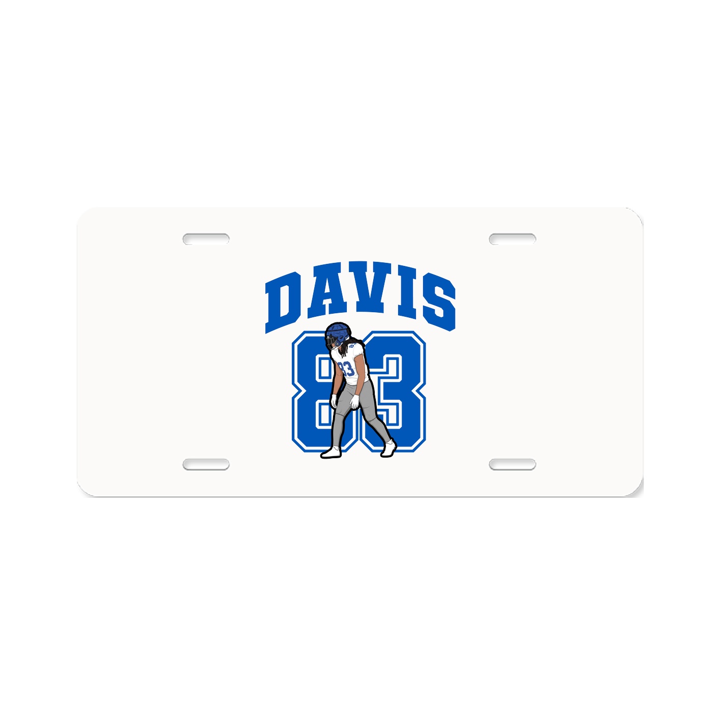 License Plate — Number in Classic