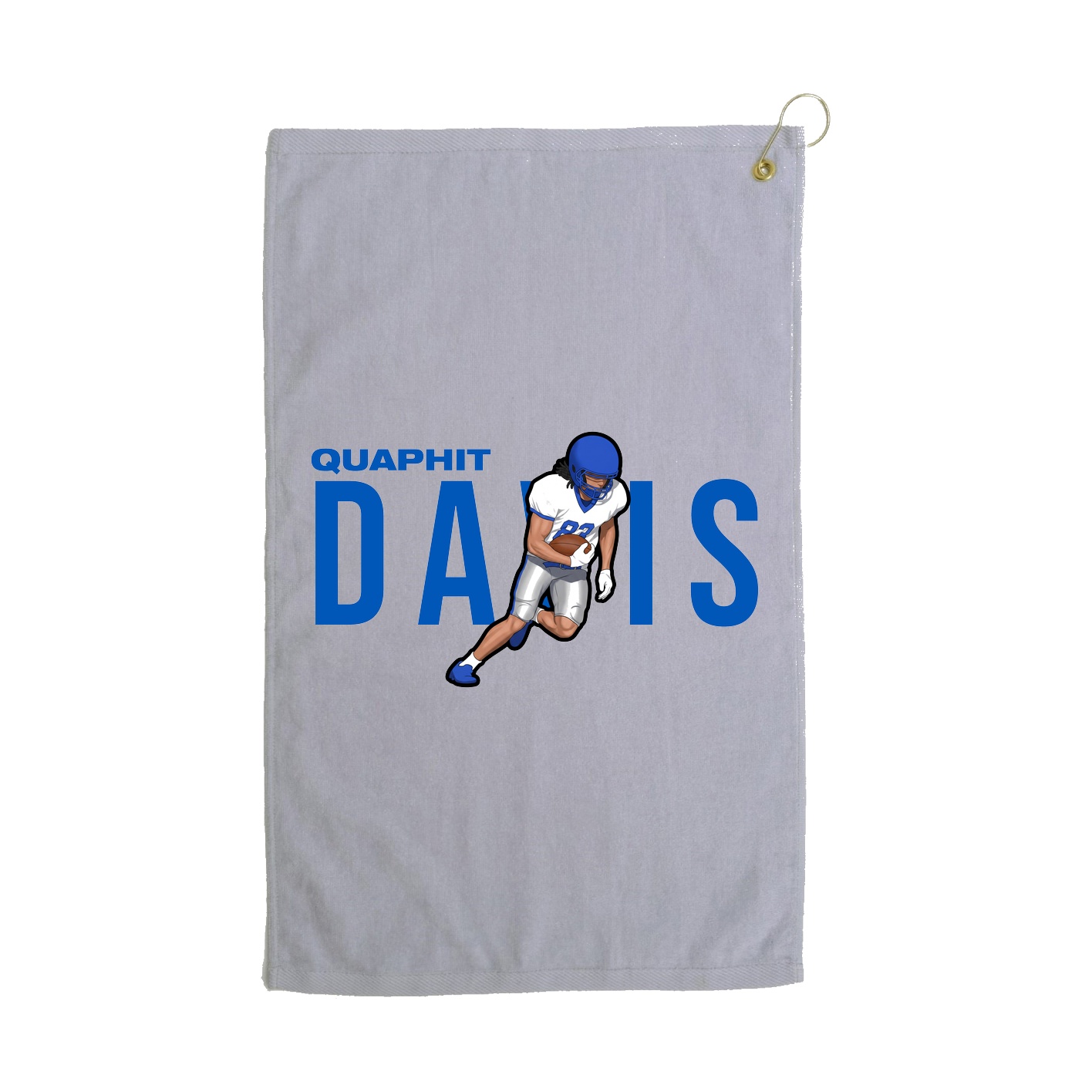 Golf Towel — Player Name in Grey