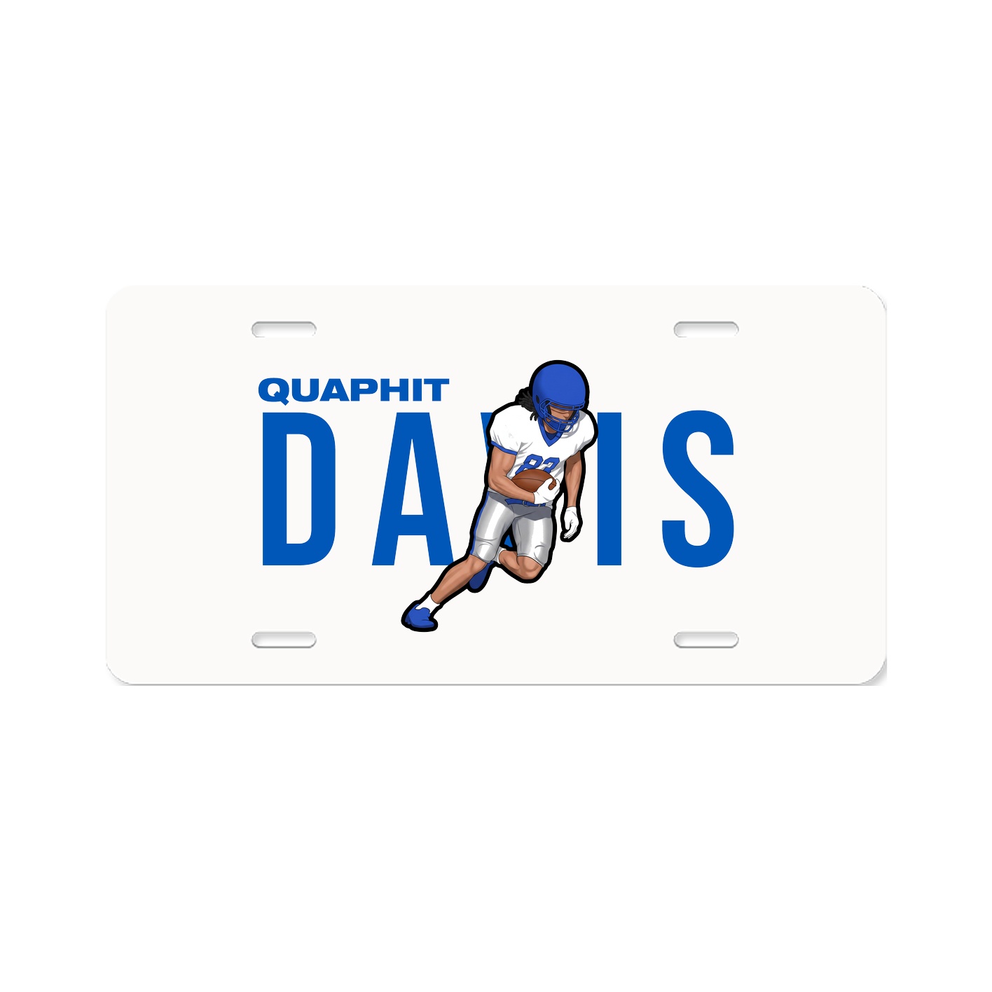 License Plate — Player Name in Classic