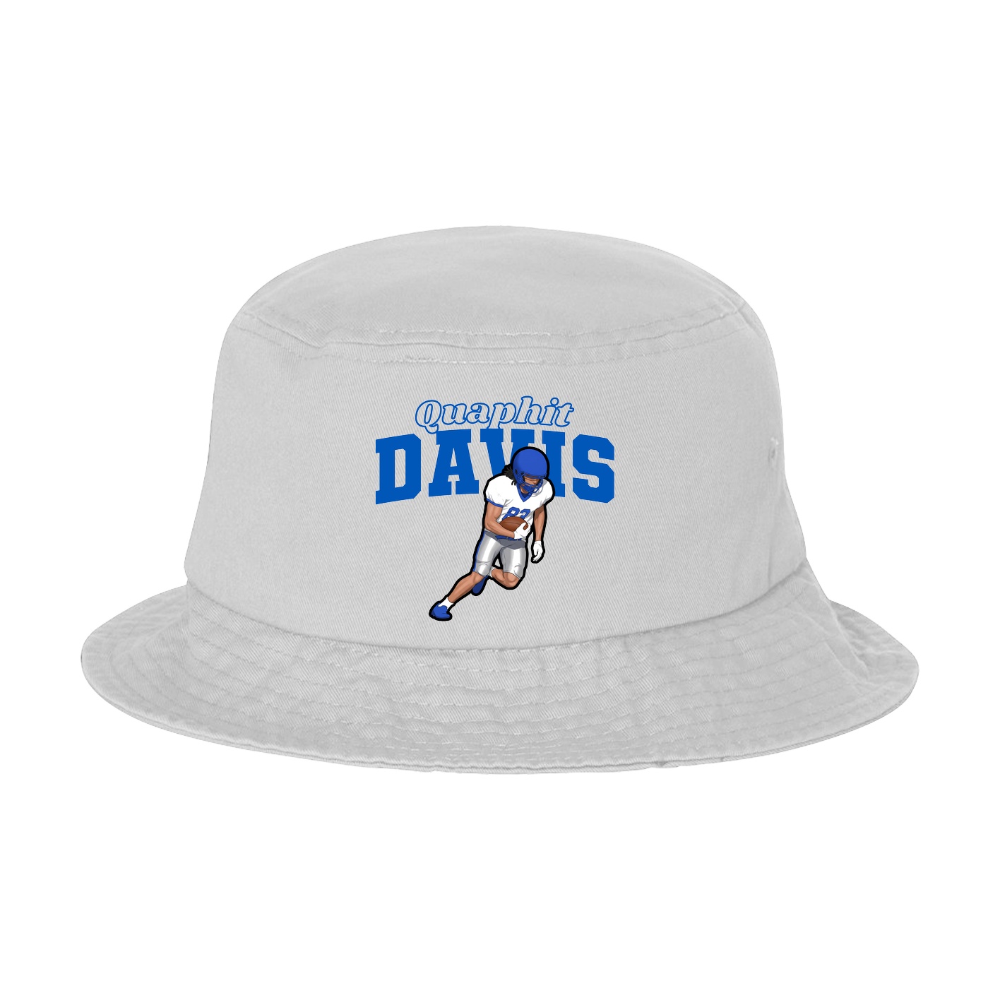 Bucket Cap — Name Arch in White