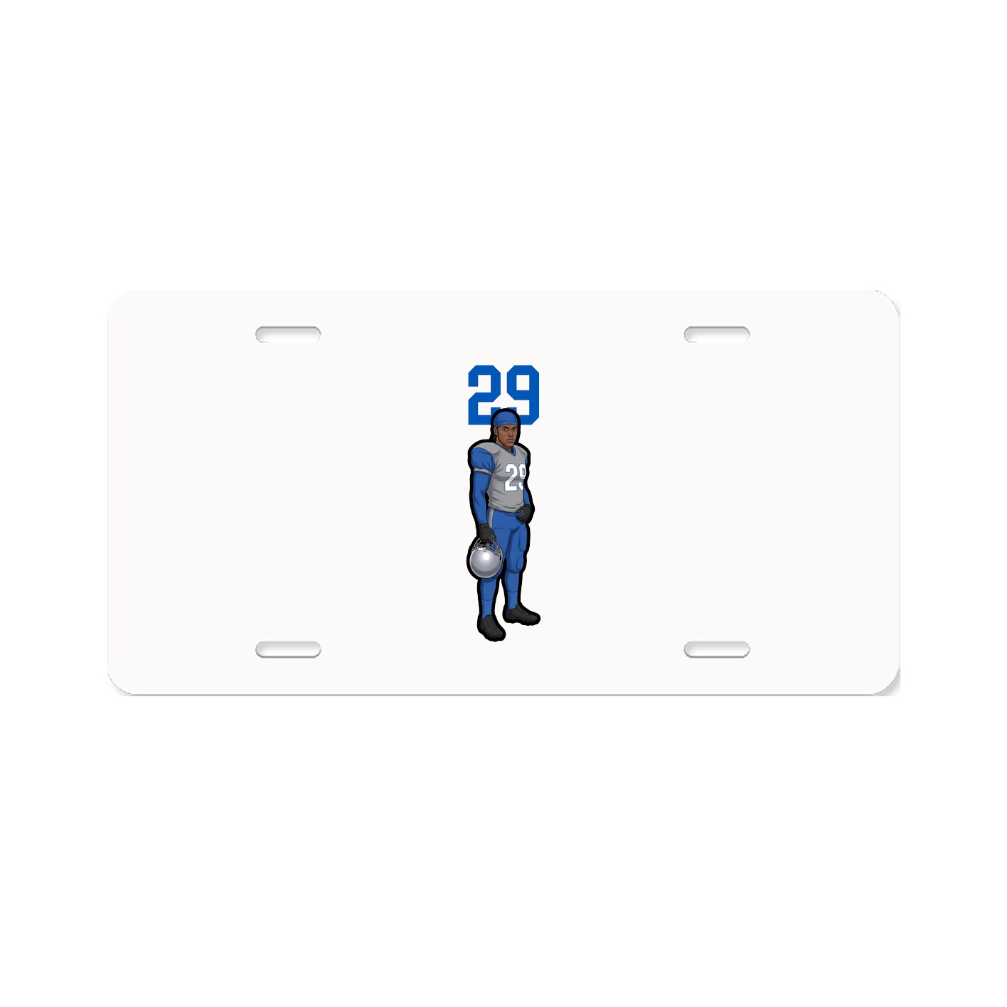 License Plate — Number Top in Classic
