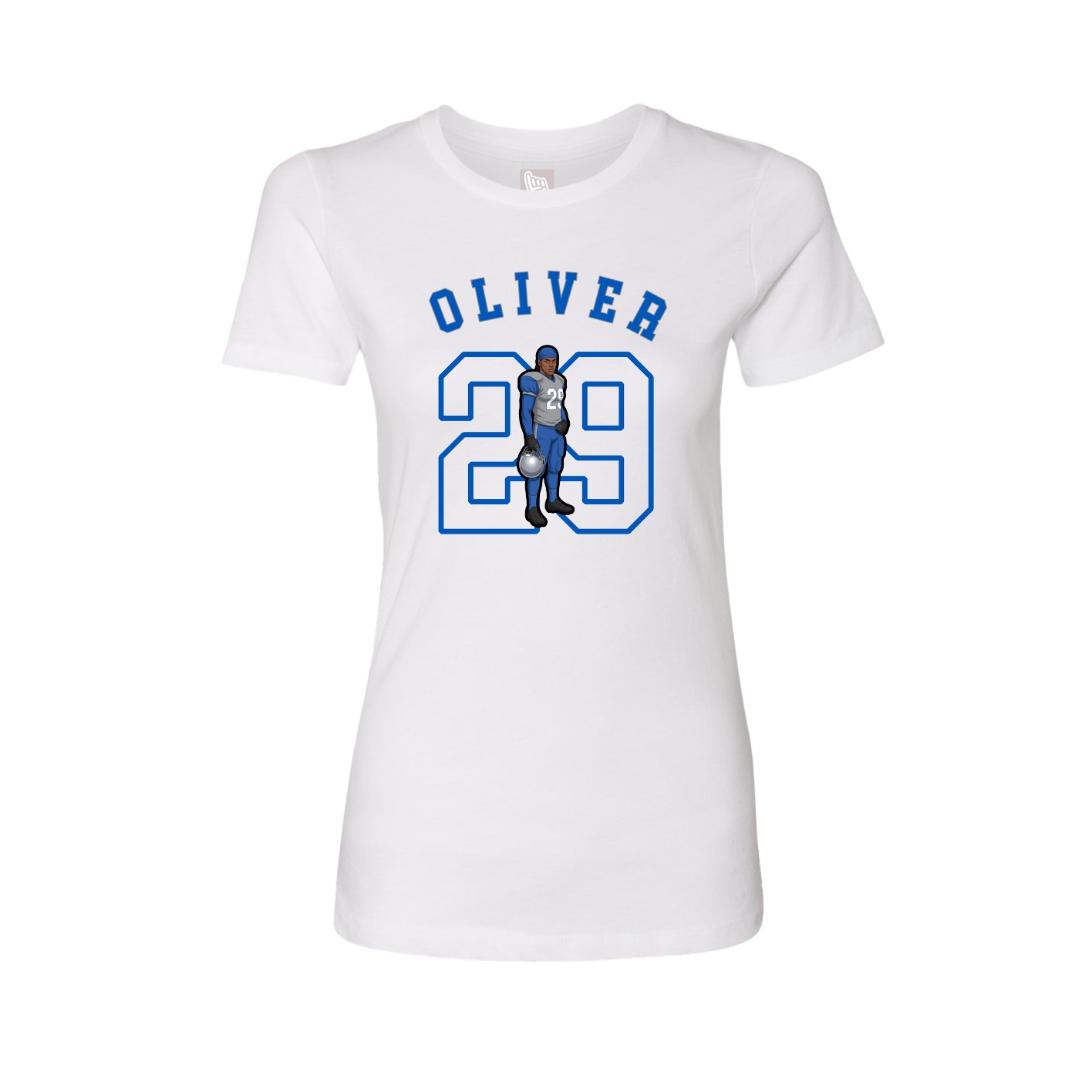 Fitted Women's Tee — Shirsey Arch in White