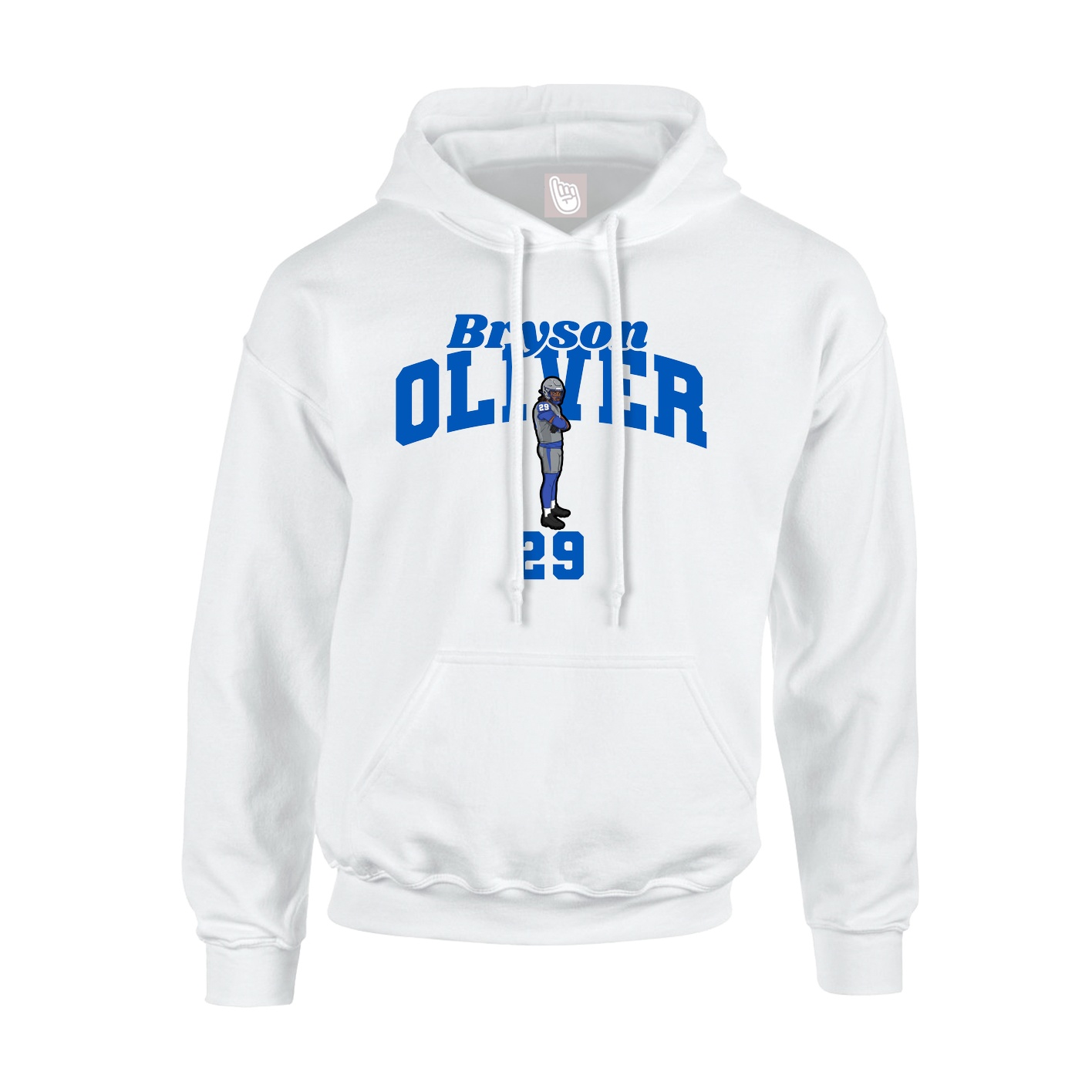 Hoodie — Signature Arch in White