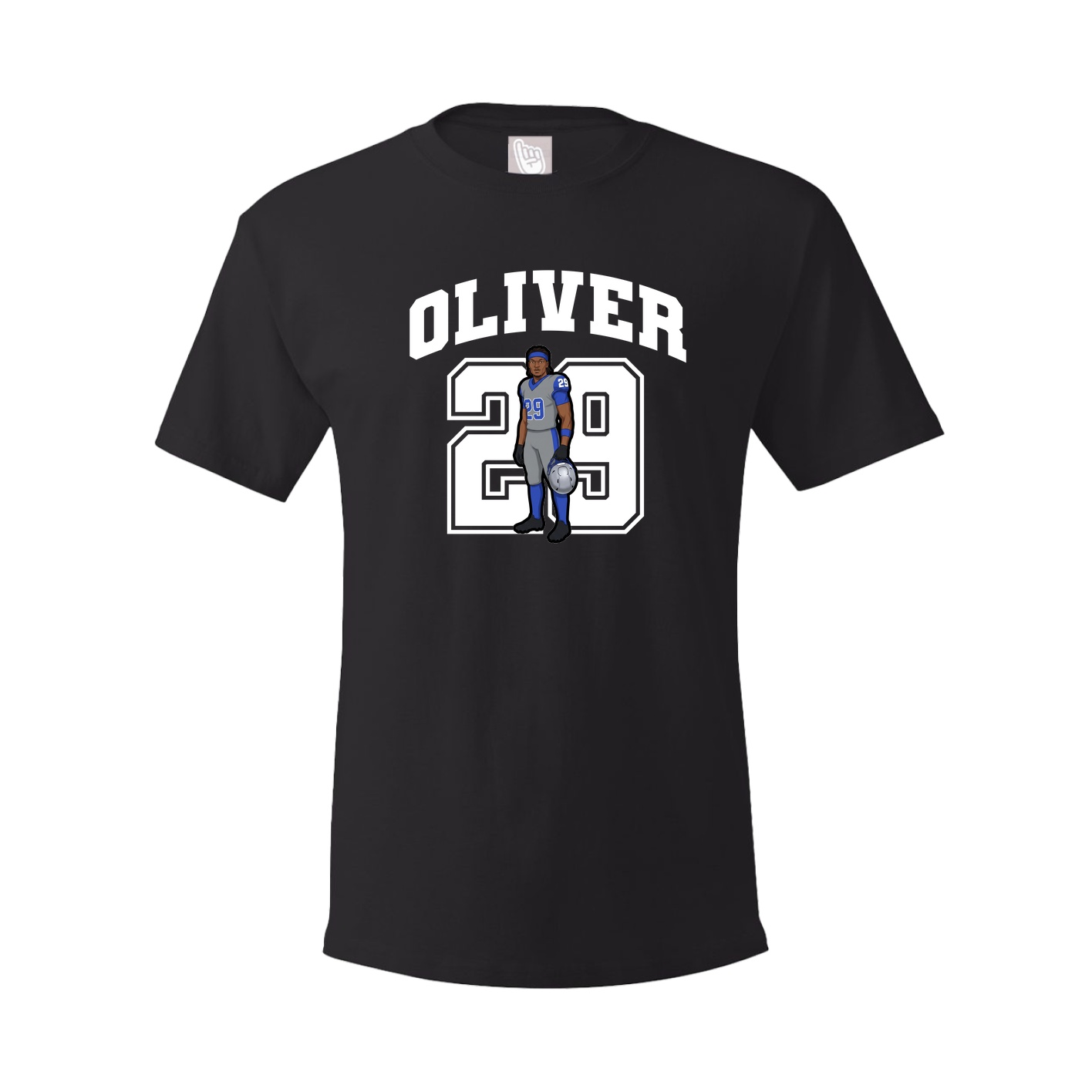 Youth Tee — Number in Black