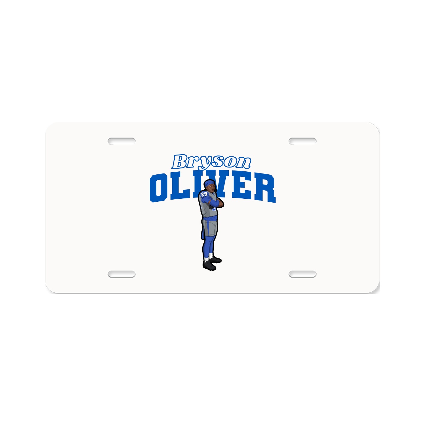 License Plate — Name Arch in Classic