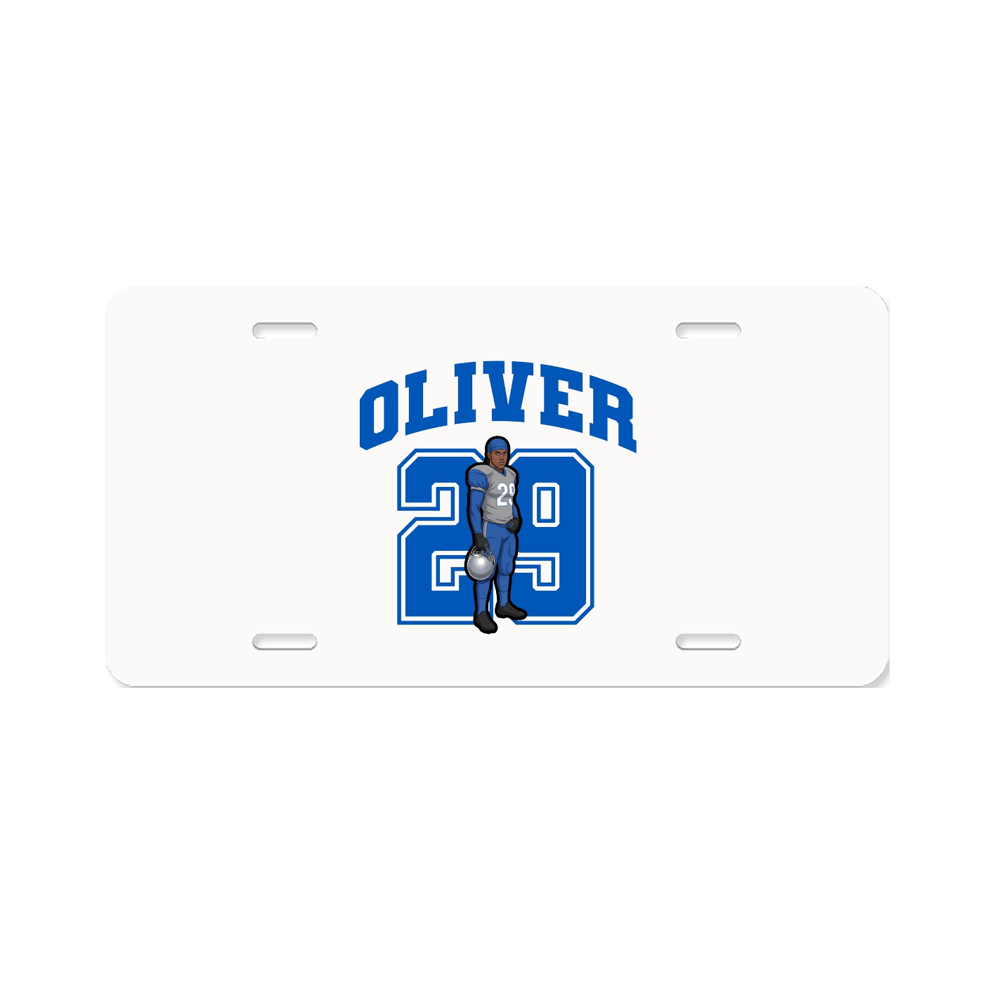 License Plate — Number in Classic
