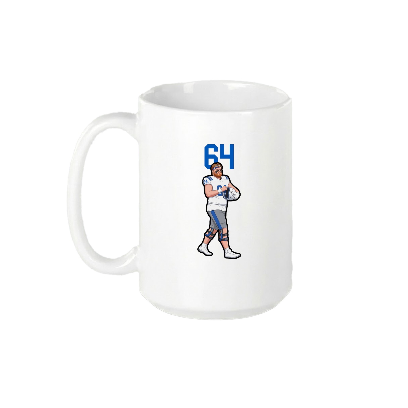 15oz Coffee Mug — Number Top in White