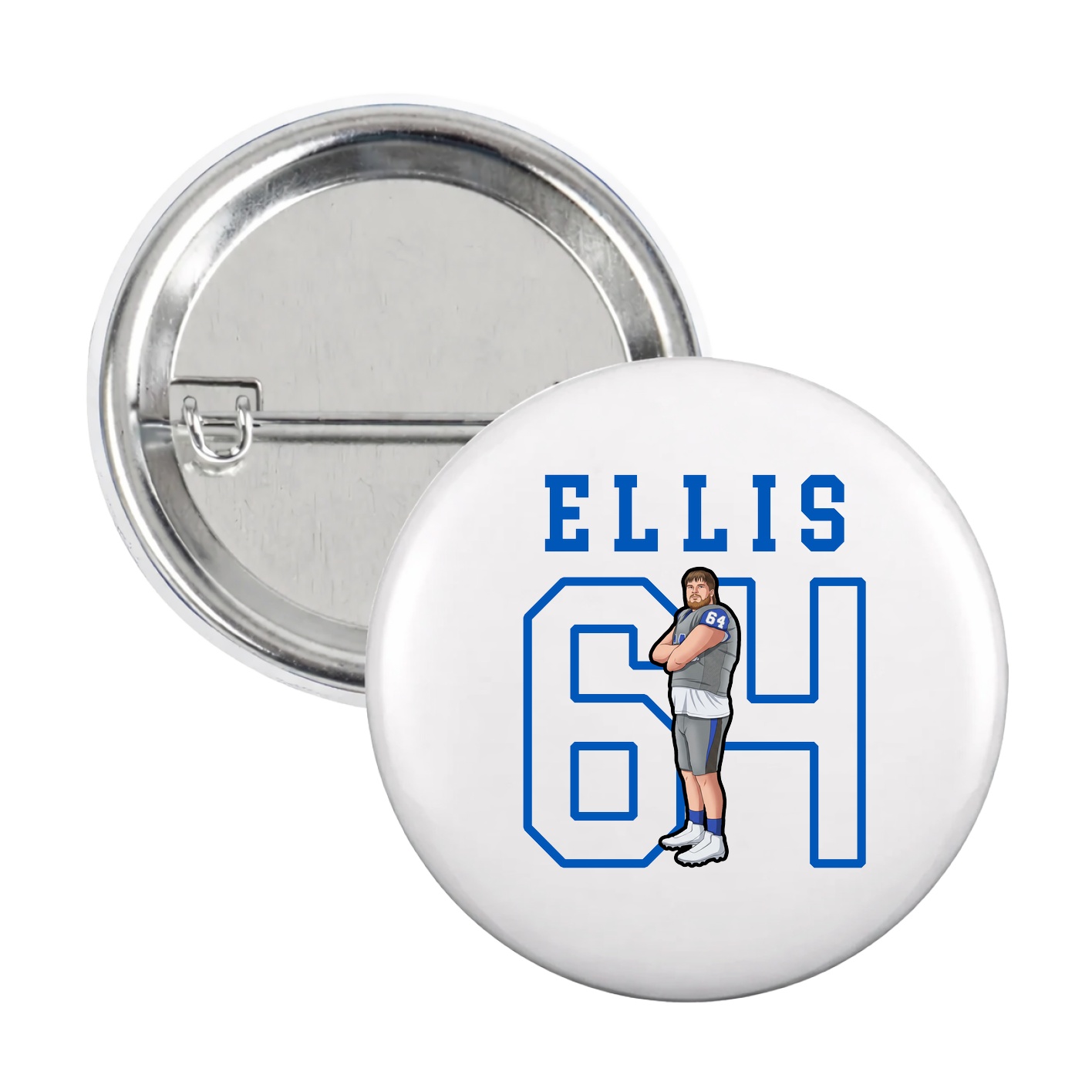 Game Day Button — Shirsey in White