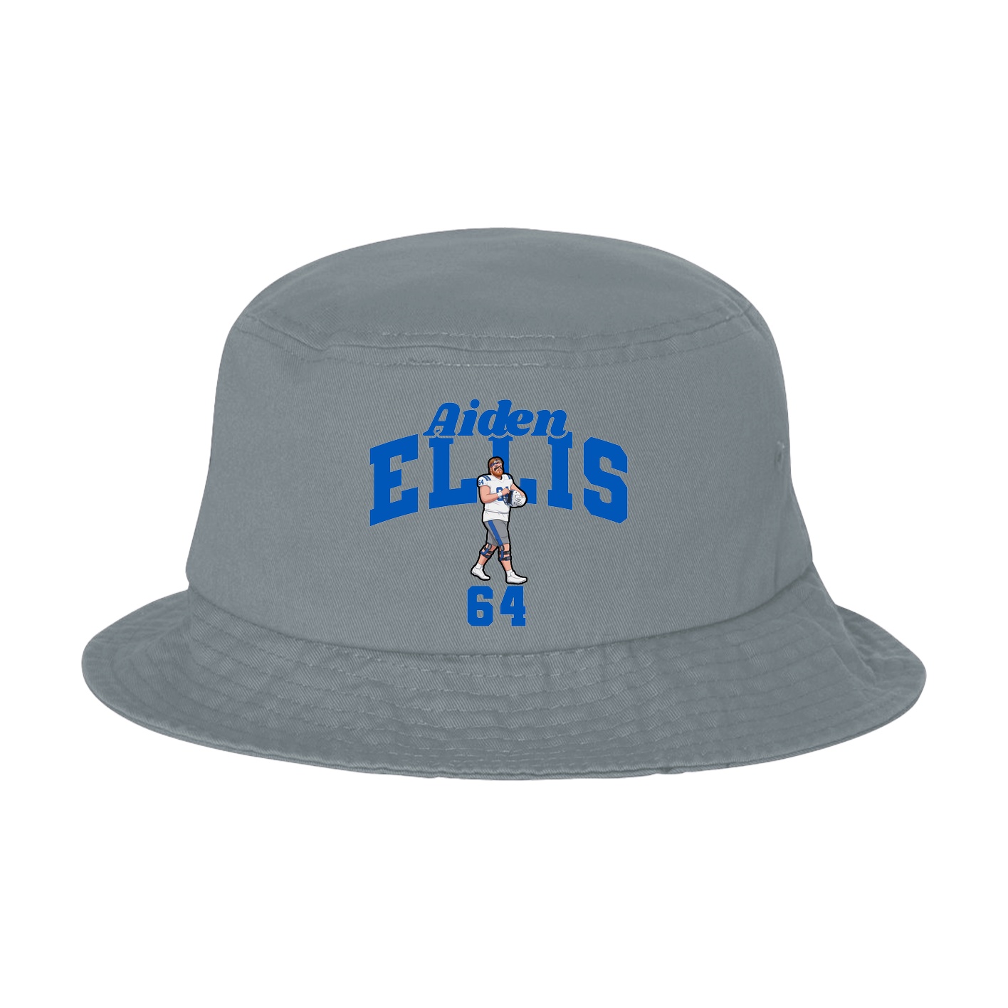 Bucket Cap — Signature Arch in Grey