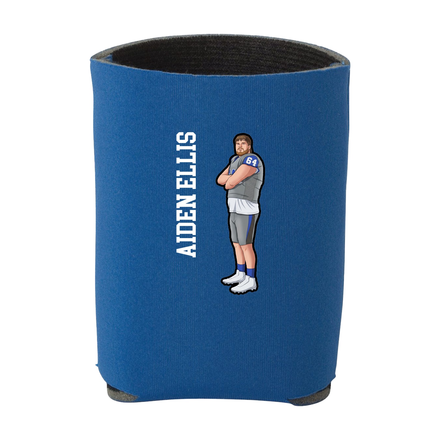 Can Holder — Name Vertical in Royal