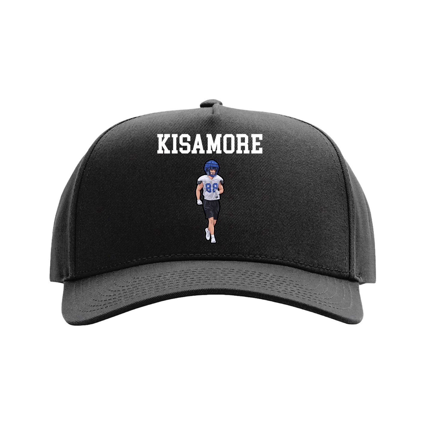 Full Fabric Five-Panel Champ Cap — Shirsey in Black