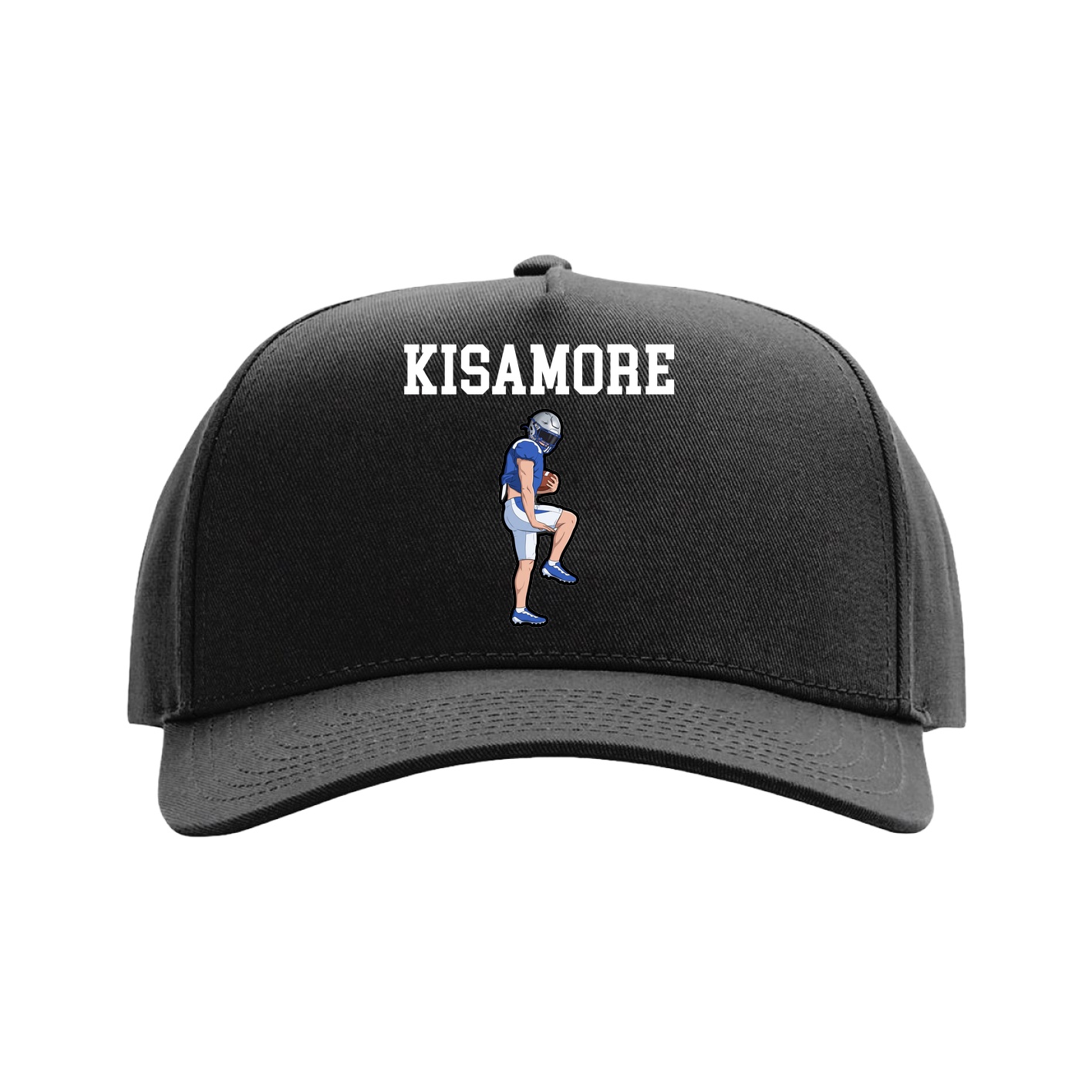 Full Fabric Five-Panel Champ Cap — Shirsey in Black
