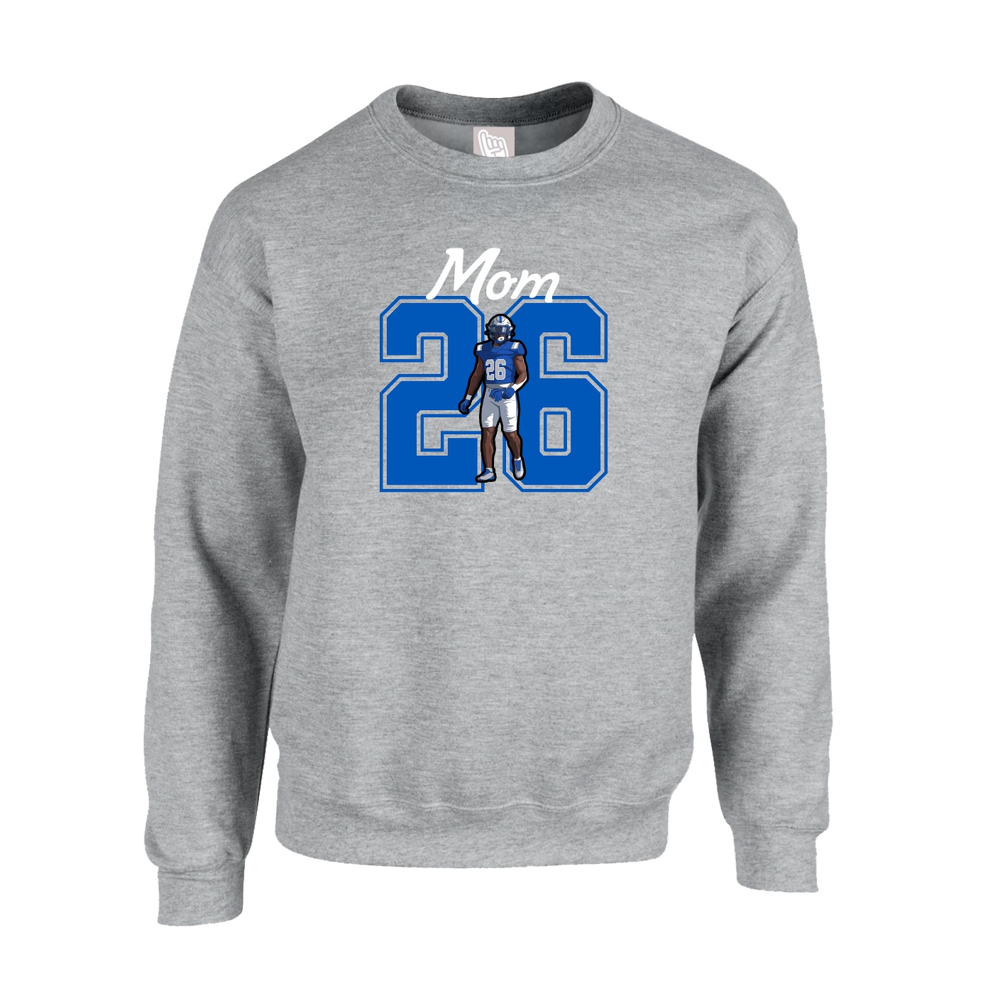 Fleece Crew — Mothers Day Shirsey in Grey