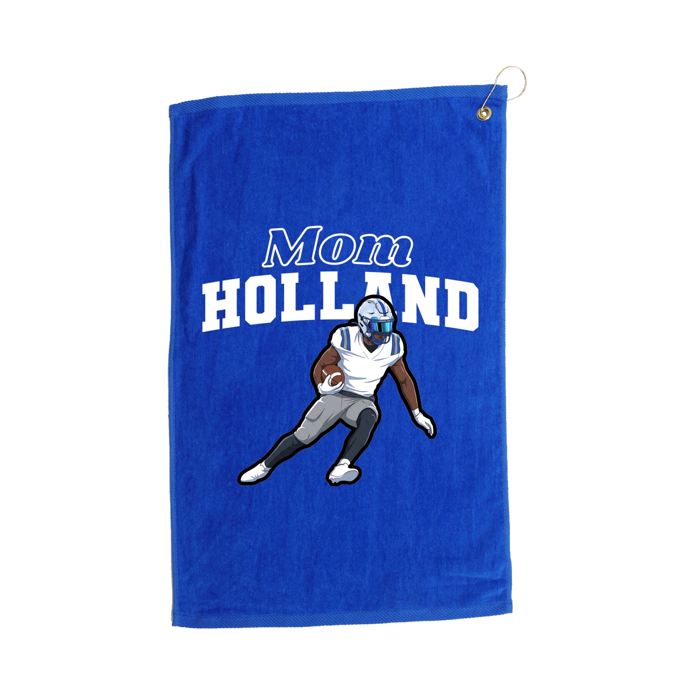 Golf Towel — Mothers Day Block in Royal