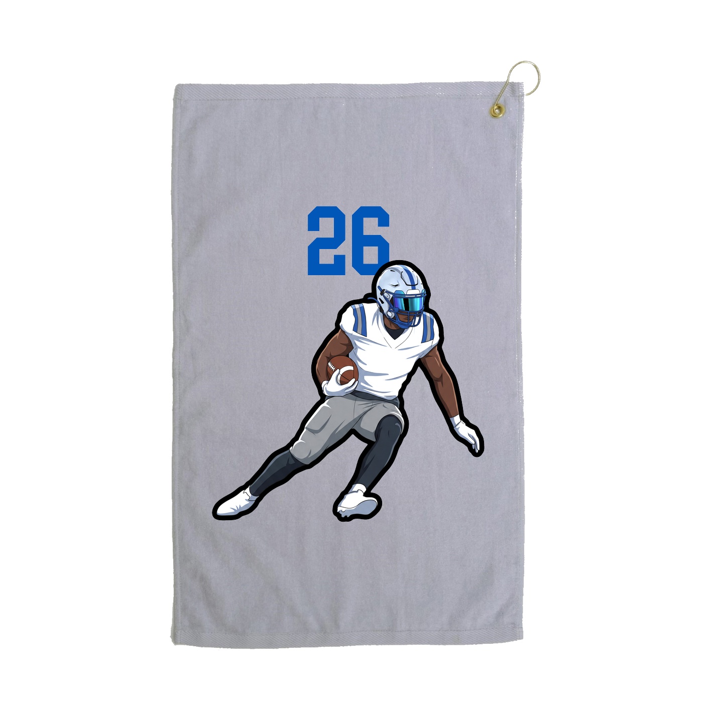 Golf Towel — Number Top in Grey