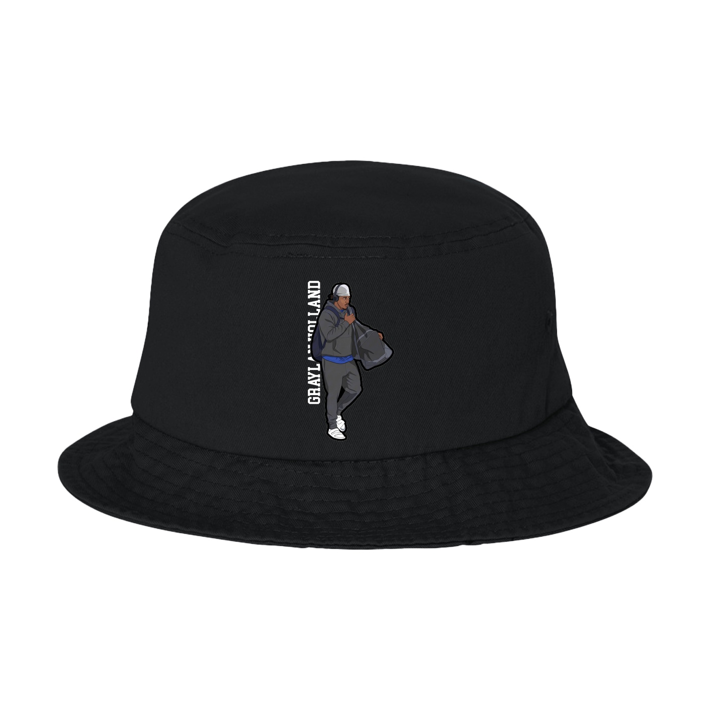 Bucket Cap — Name Vertical in Black