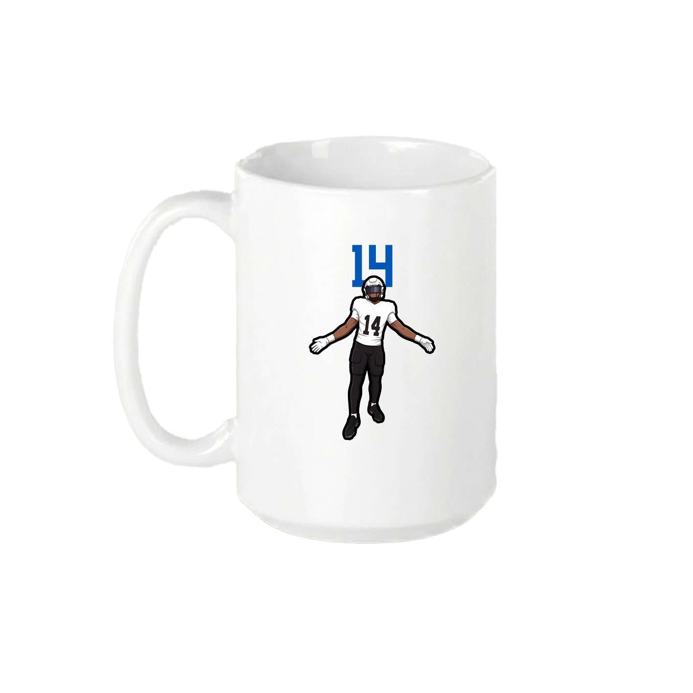 15oz Coffee Mug — Number Top in White